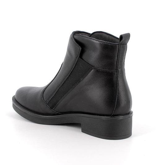Tronchetto IGI&CO stivaletto donna MADE IN ITALY in pelle/nappa soft nero