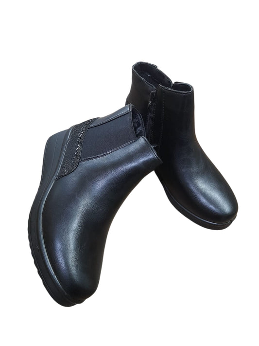 Tronchetto CINZIA SOFT stivaletto linea confort donna in pelle nero