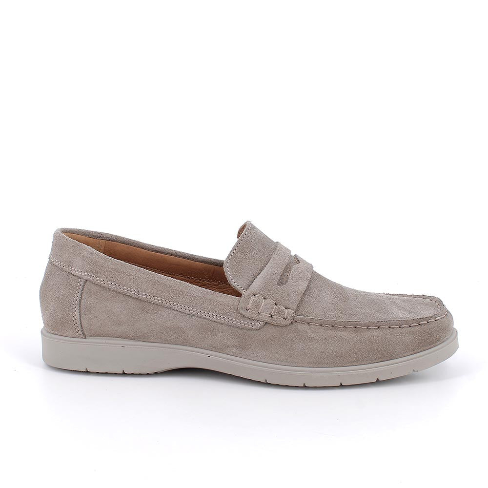 Mocassino IGI&CO scarpa da uomo MADE IN ITALY in camoscio special peltro
