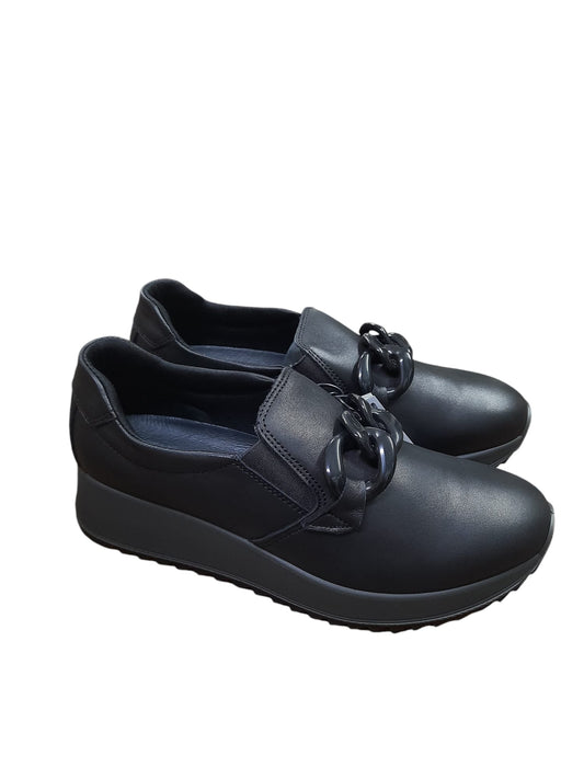 Mocassino ENVAL SOFT scarpa da donna MADE IN ITALY in pelle/nappa soft nero