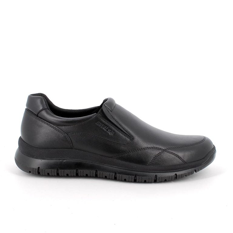 Mocassino linea confort ENVAL SOFT morbidone uomo MADE IN ITALY pelle/nappa soft nero