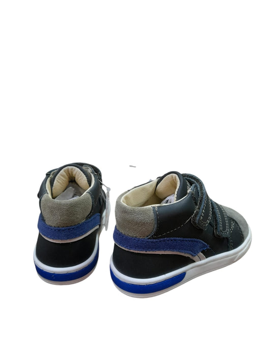 Sneaker PRIMIGI scarpa bambino Primi Passi in pelle e scamosciato grigio