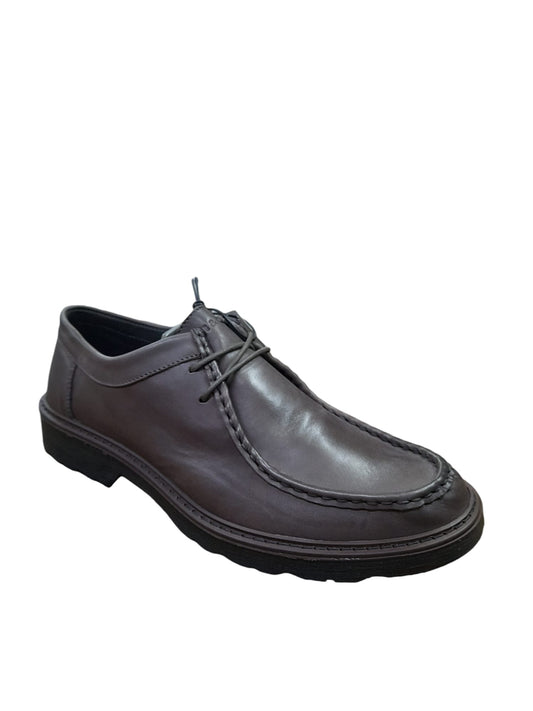 Scarpa IGI&CO stringata uomo MADE IN ITALY pelle/vitello morbido alfa testa di moro