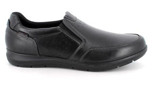 Mocassino linea confort ENVAL SOFT morbidone uomo MADE IN ITALY pelle/nappa soft nero