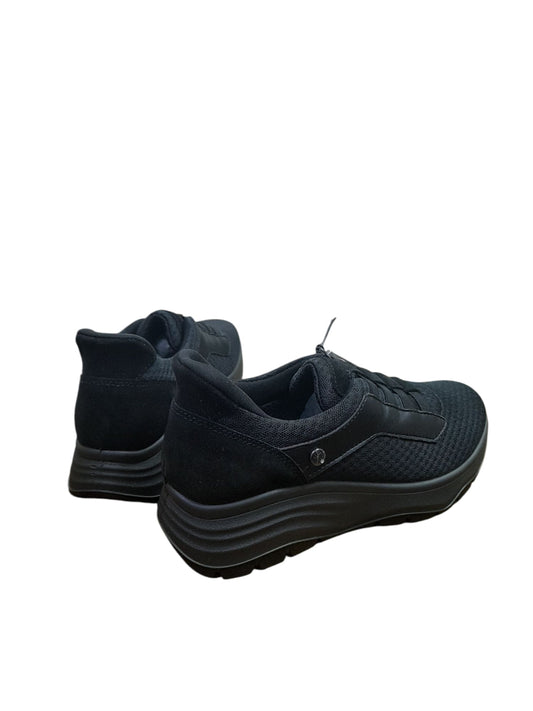 Scarpa ENVAL SOFT Slip-Ins confort MADE IN ITALY da donna in tessuto Flyknit nero