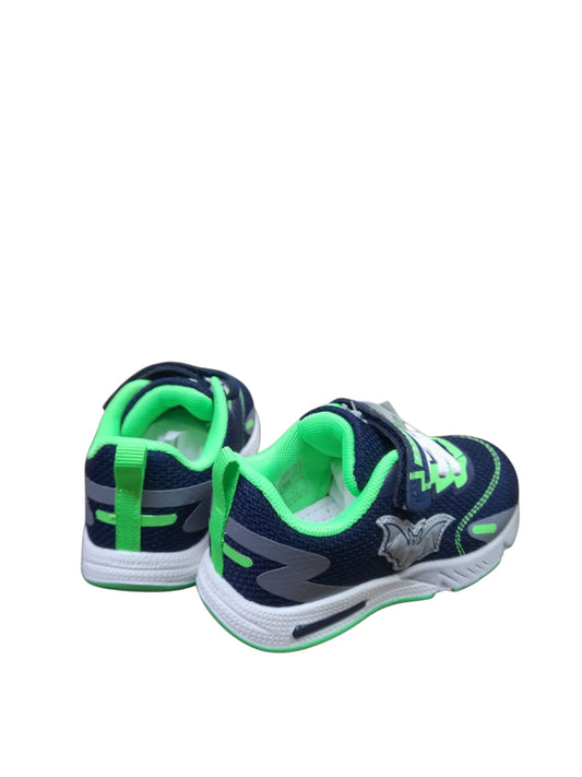 Scarpa PRIMIGI SPORT LIGHTS ginnastica bambino primi passi luci led pelle/rete blu