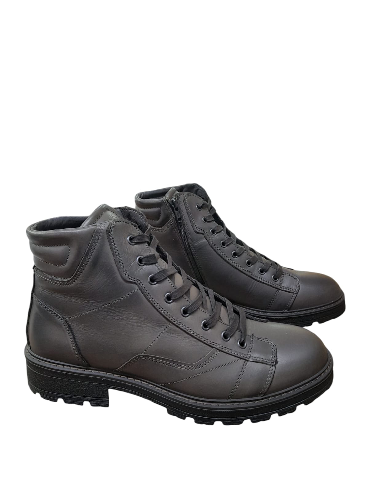Anfibio IGI&CO scarpa a stivaletto uomo MADE IN ITALY pelle/vitello caffè spazzolato