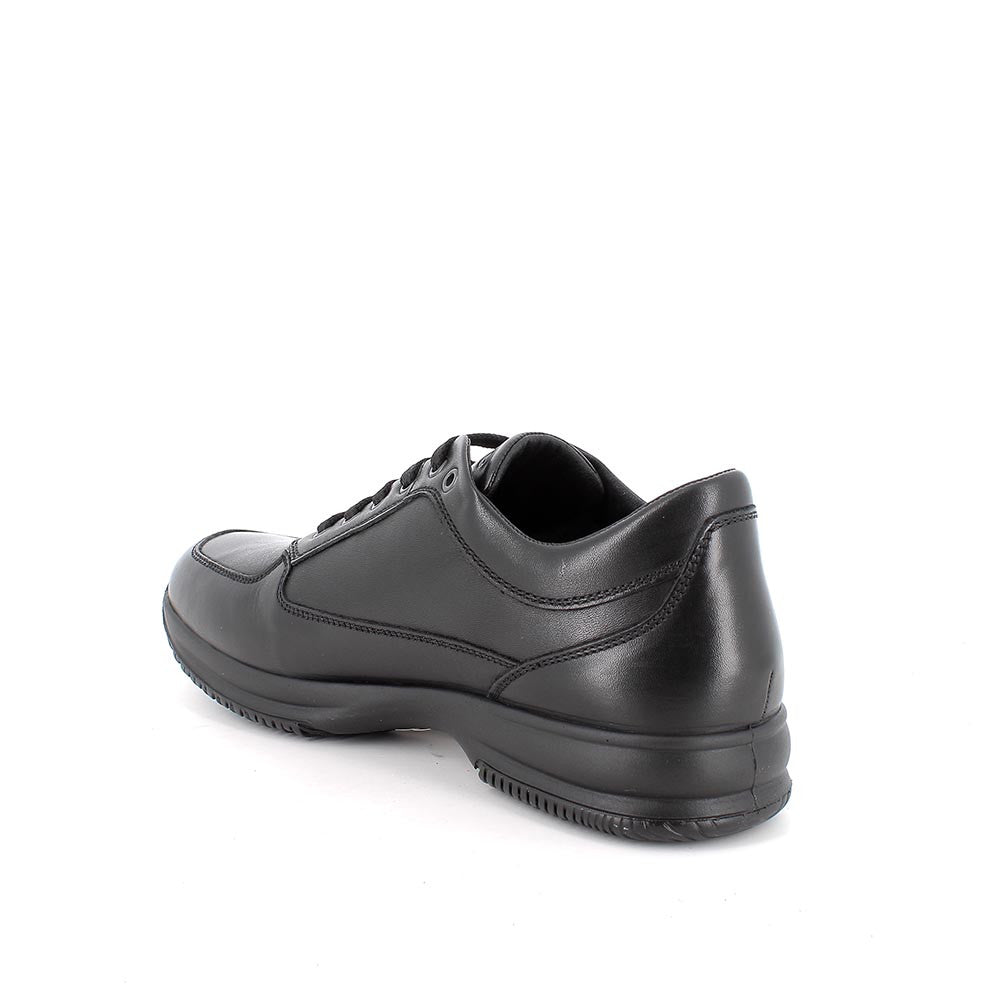 Sneakers IGI&CO scarpa sportiva/casual uomo MADE IN ITALY in pelle/vitello alfa nero