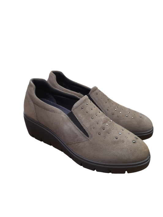 Mocassino ENVAL SOFT scarpa linea confort MADE IN ITALY in scamosciato super fango