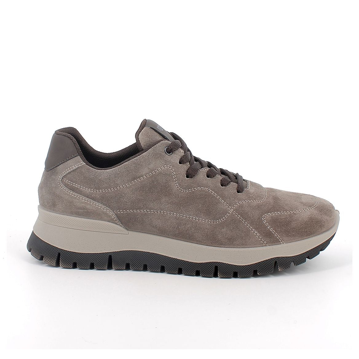 Scarpa uomo IGI&CO sneakers MADE IN ITALY in camoscio special fango