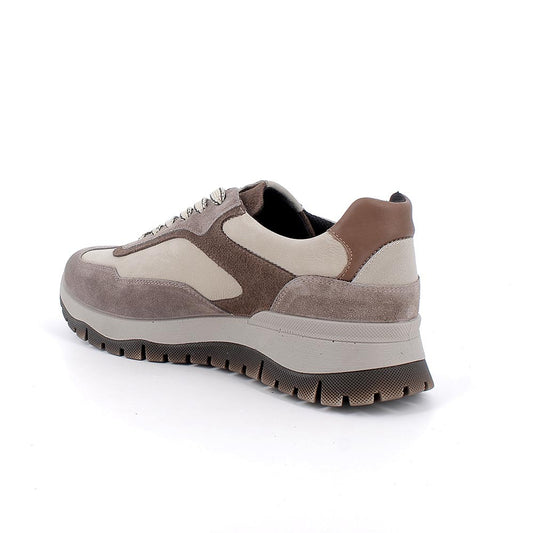 Sneakers IGI&CO scarpa sportiva uomo MADE IN ITALY in camoscio special e nabuk fango