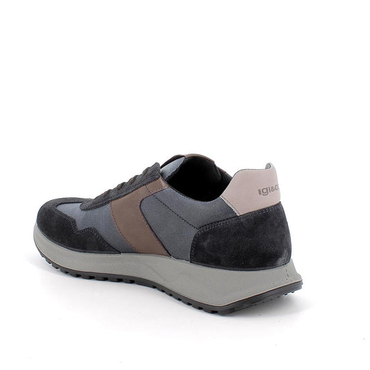 Sneakers IGI&CO scarpa sportiva/casual uomo MADE IN ITALY in camoscio blu notte
