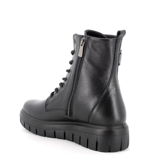 Tronchetto IGI&CO stivaletto donna MADE IN ITALY in pelle/nappa soft nero