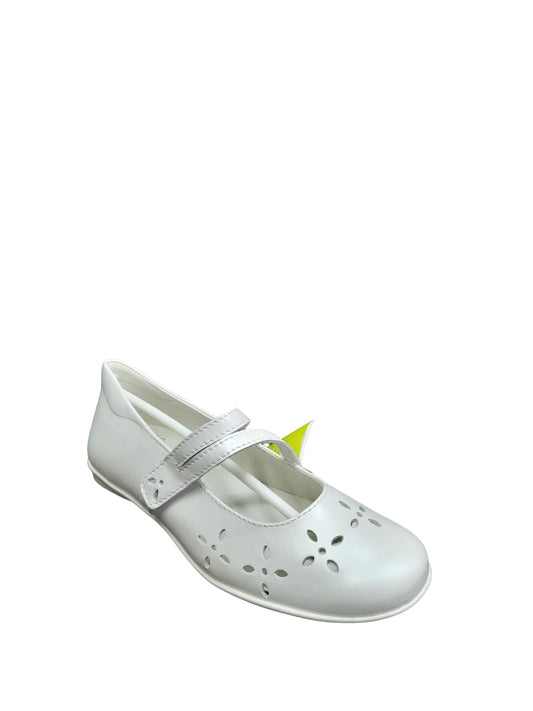 Ballerina PRIMIGI scarpa cerimoniale e casual in pelle di nappa bianco perlata