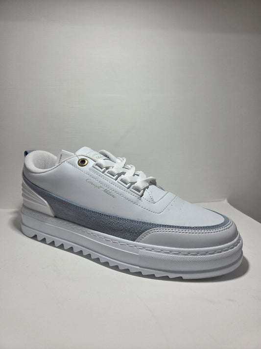 Sneakers Concept Milano scarpa sportiva uomo in pelle bianco