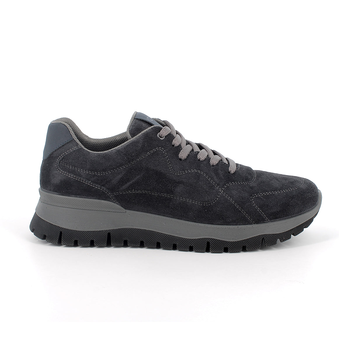 Scarpa uomo IGI&CO sneakers MADE IN ITALY in camoscio special blu notte