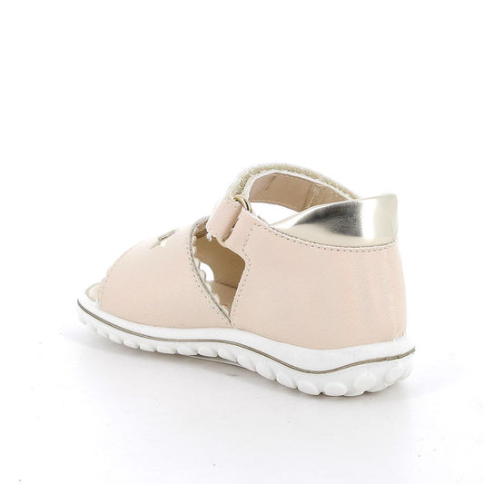 Sandalo PRIMIGI PRIMI PASSI da bambina in pelle/nappa iridescente special cipria