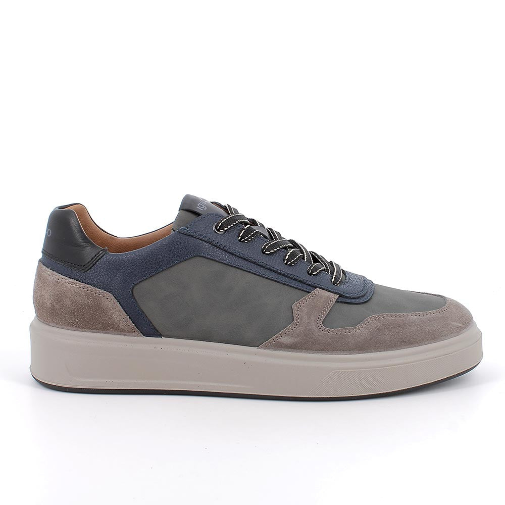Sneakers IGI&CO scarpa sportiva uomo MADE IN ITALY in camoscio special e nabuk fango