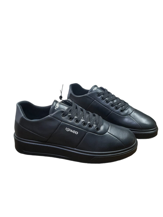 Sneakers IGI&CO scarpa sportiva uomo MADE IN ITALY in nappa/pelle soft nero