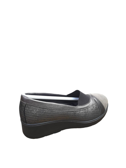 Mocassino ENVAL SOFT scarpa donna MADE IN ITALY linea confort camoscio beige/taupe