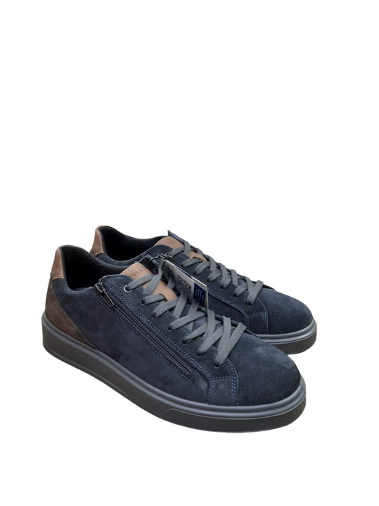 Sneakers IGI&CO scarpa sportiva uomo MADE IN ITALY in scamosciato special blu notte