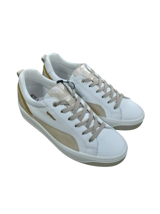 Sneakers IGI&CO scarpa sportiva donna MADE IN ITALY in pelle/nappa soft bianco