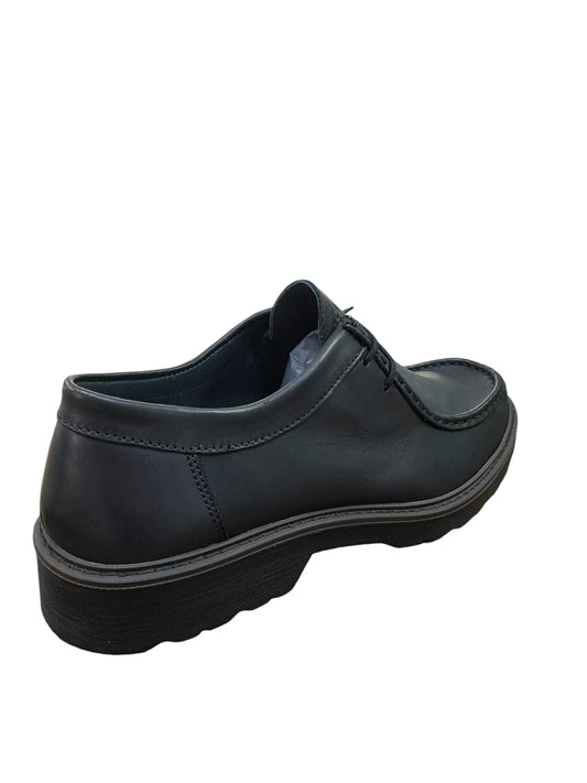 Scarpa IGI&CO stringata da uomo MADE IN ITALY in pelle/vitello morbido alfa nero