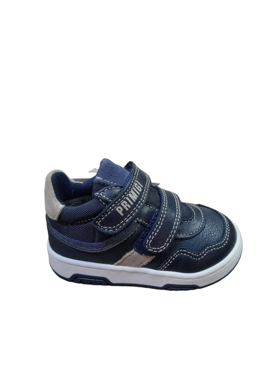 Sneaker PRIMIGI scarpa bambino Primi Passi in pelle bottolato blu