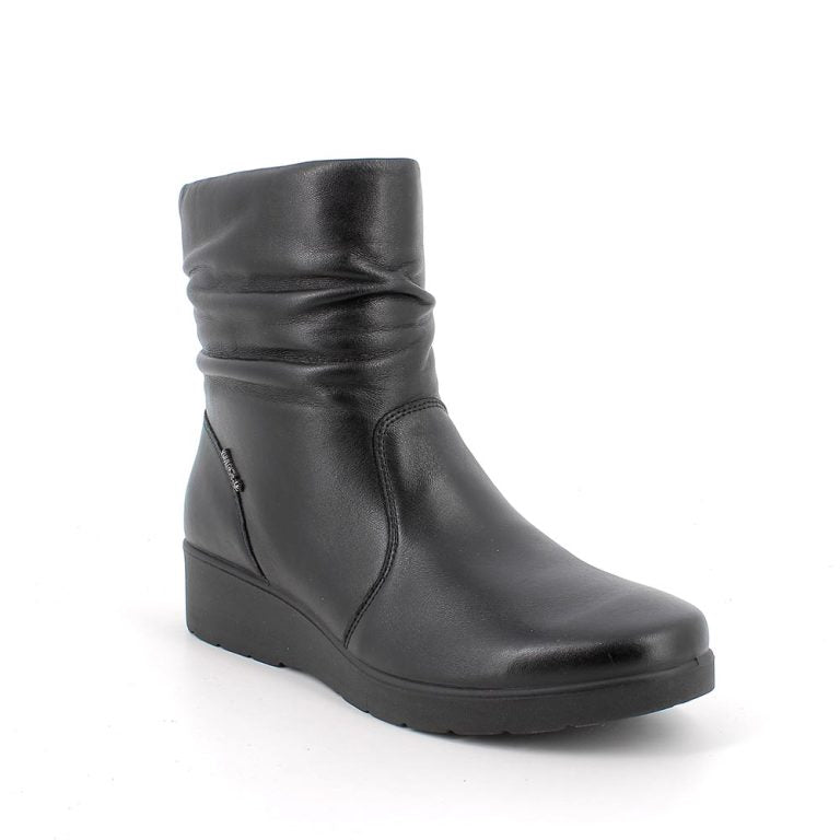 Tronchetto ENVAL SOFT stivaletto donna MADE IN ITALY in pelle/nappa soft nero