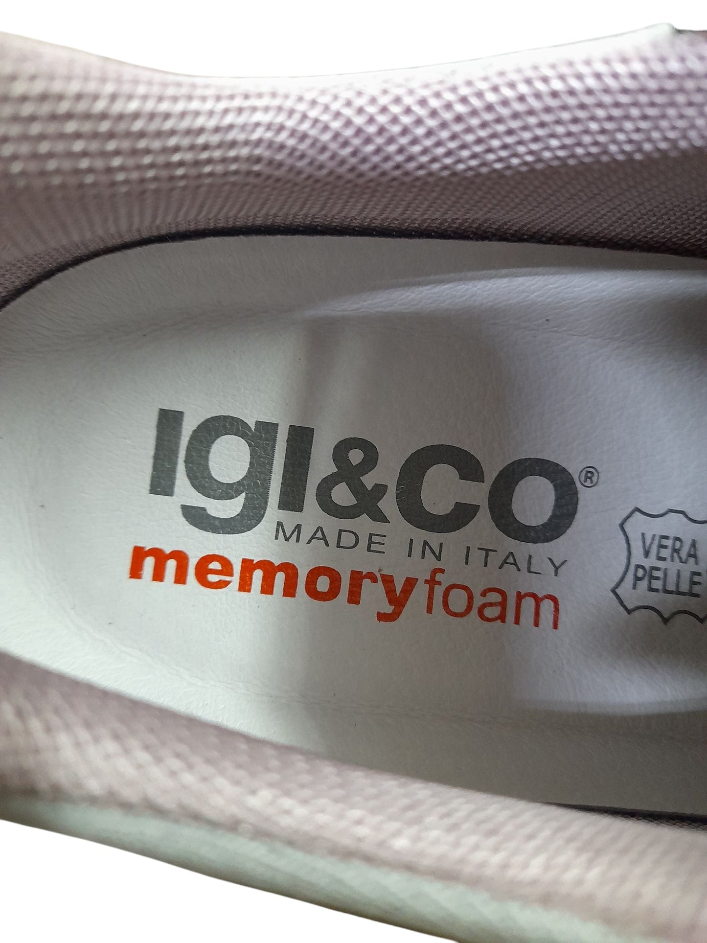 Sneakers IGI&CO scarpa donna MADE IN ITALY tessuto flyknit elasticizzato sabbia