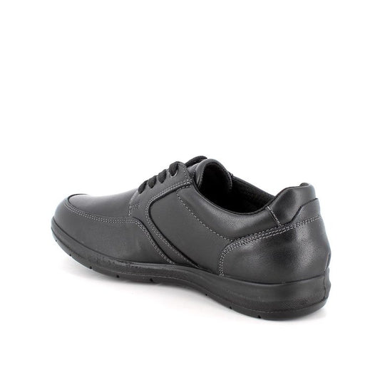 Scarpa stringata ENVAL SOFT linea confort uomo MADE IN ITALY in pelle/nappa soft nero