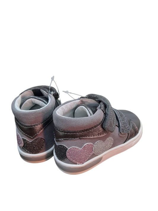 Sneakers PRIMIGI scarpa da bambina Primi Passsi in pelle e camoscio grigio