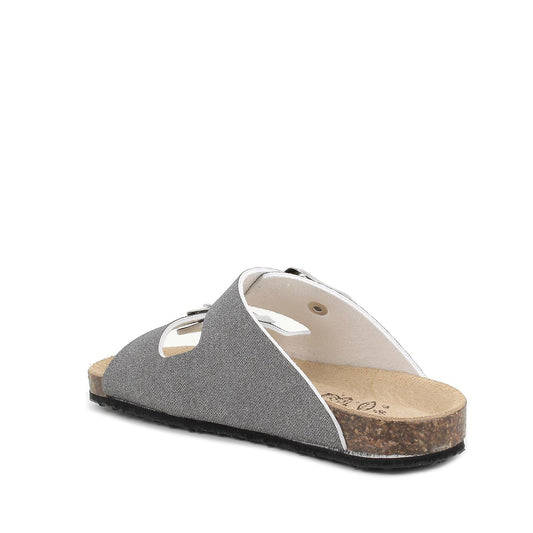 Scalzato PRIMIGI scarpa/sandalo da bambina in laminato luxor nero