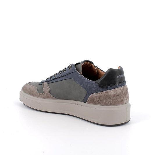 Sneakers IGI&CO scarpa sportiva uomo MADE IN ITALY in camoscio special e nabuk fango