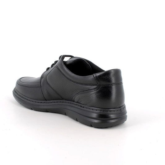 Morbidone ENVAL SOFT scarpa uomo in pelle fiore bottolato nero