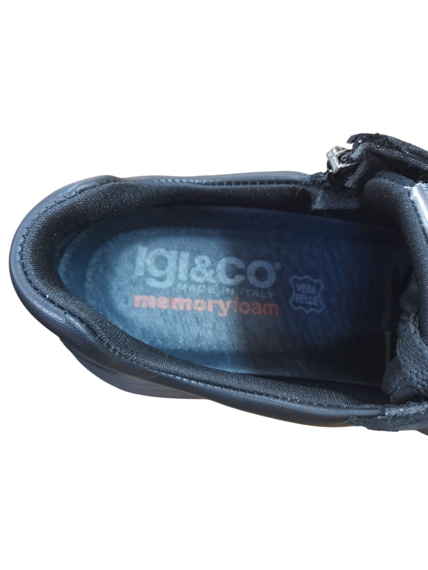 Sneakers IGI&CO scarpa sportiva donna MADE IN ITALY camoscio e pelle/nappa nero