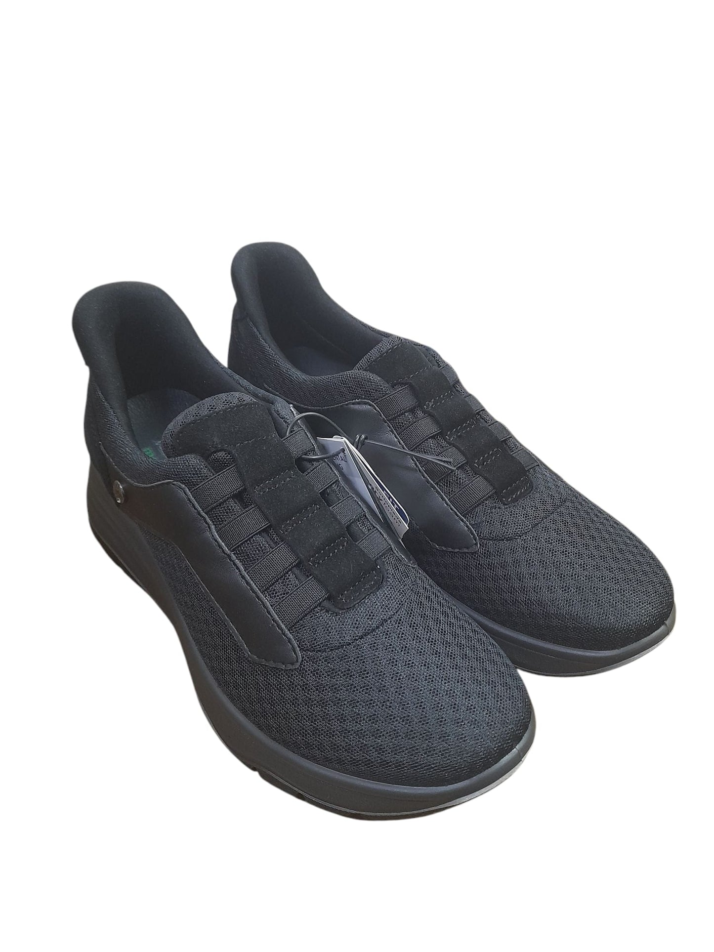 Scarpa ENVAL SOFT Slip-Ins confort MADE IN ITALY da donna in tessuto Flyknit nero