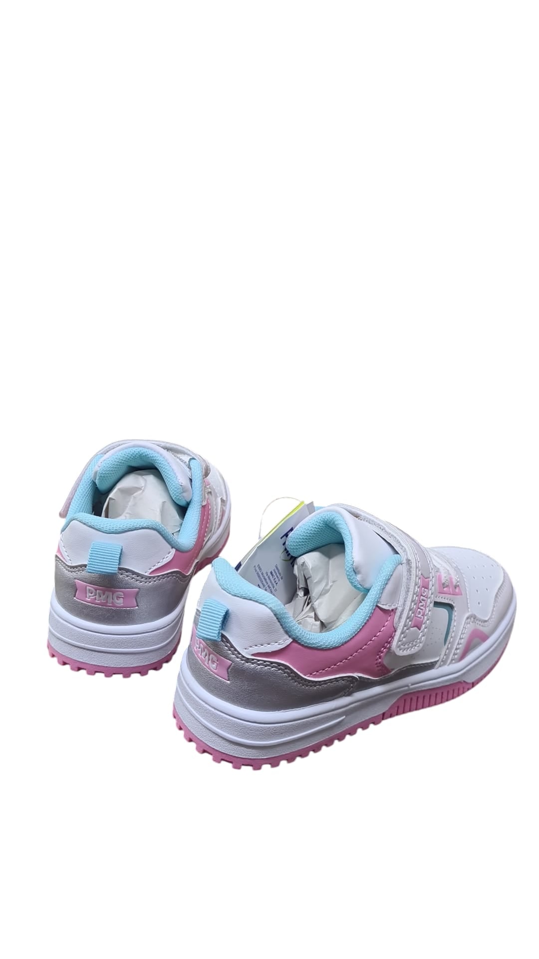 Sneaker PRIMIGI SPORT scarpa ginnastica da bambina in pelle e venice bianco a strappi
