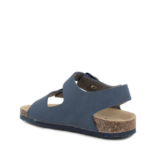 Sandalo PRIMIGI modello BIRK scarpa bambino in nabuk blu