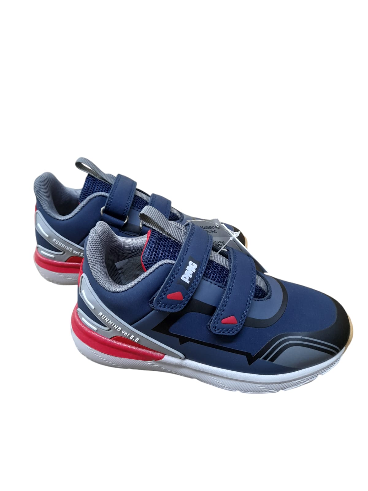 Sneakers PRIMIGI SPORT scarpa ginnastica da bambino in nabuk blu e grigio