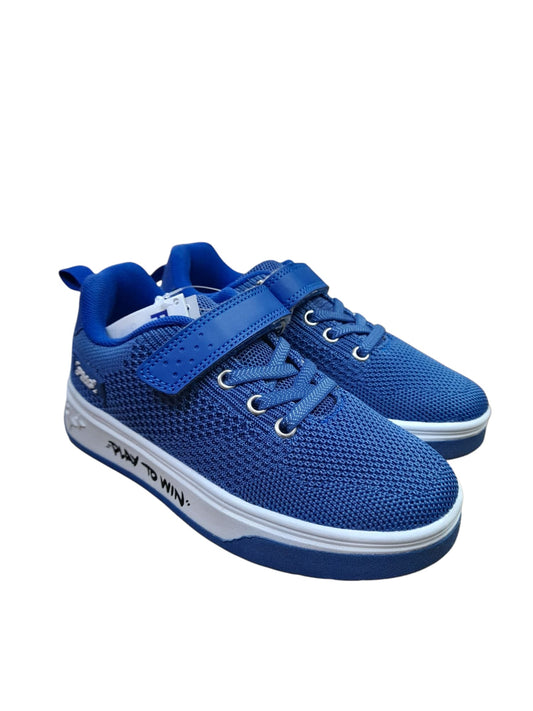 Sneaker PRIMIGI SPORT scarpa ginnastica da bambino in tessuto maglia blu