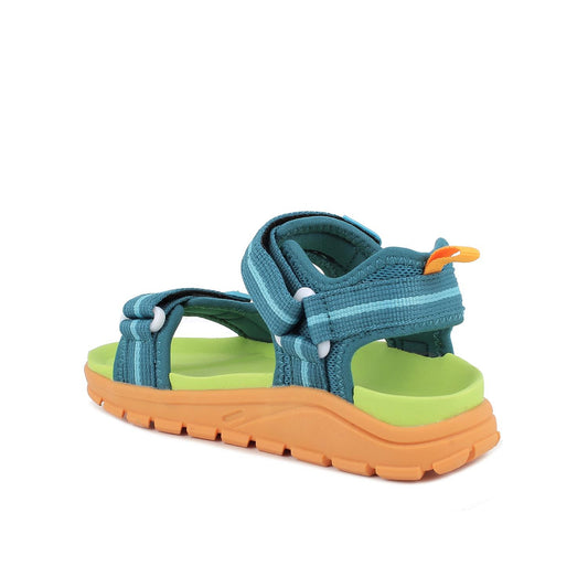 Sandalo PRIMIGI SPORT sportivo da bambino in tela tecnica verde acqua