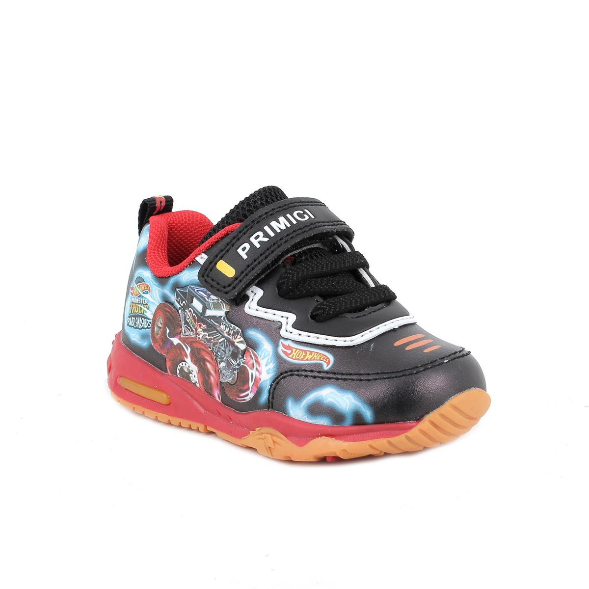 Sneakers PRIMIGI HOT WHEELS MATTEL scarpa ginnastica Primi Passi pelle nero con luci