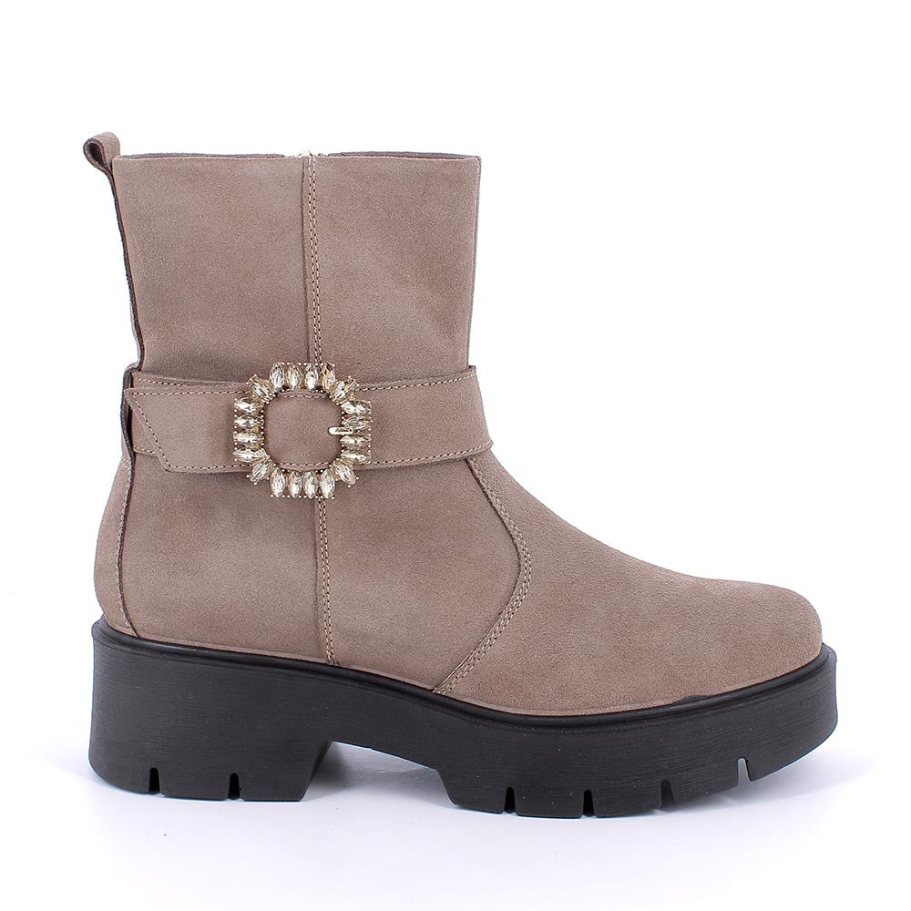 Tronchetto IGI&CO Stivale donna MADE IN ITALY in camoscio super fango