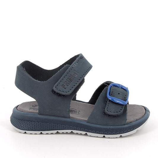 Sandalo PRIMIGI scarpa da bambino in nabuk liscio blu