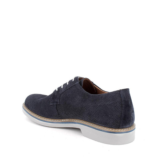 Scarpa IGI&CO stringata uomo MADE IN ITALY in scamosciato special blu notte