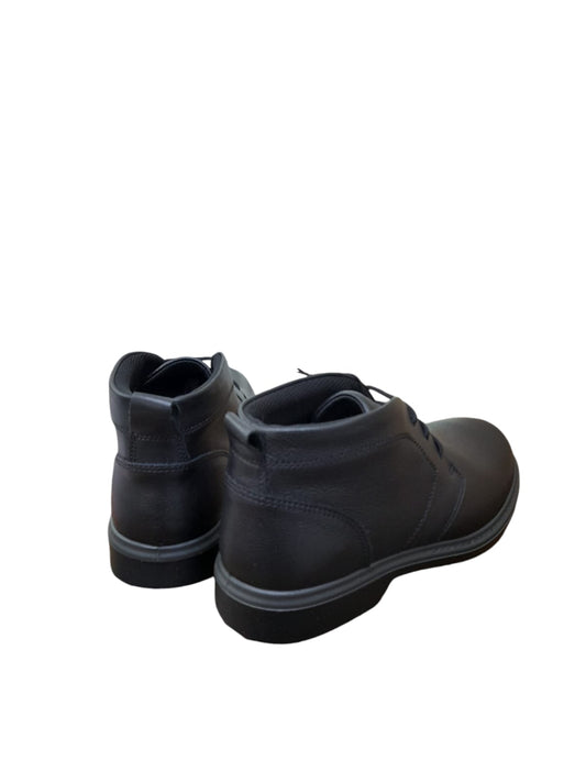 Polacchine ENVAL SOFT scarpa casual da uomo MADE IN ITALY pelle/nappa bottolato nero