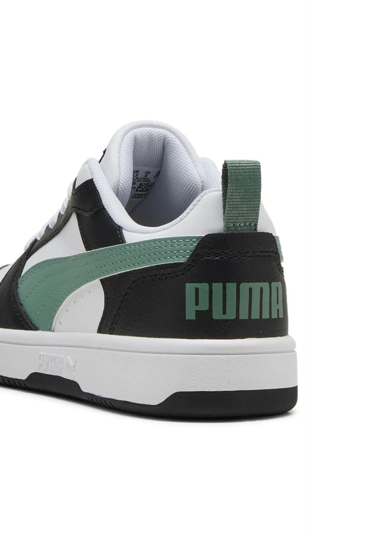 Sneakers PUMA REBOUND V6 Low scarpa da ginnastica/tennis in pelle nera e bianca