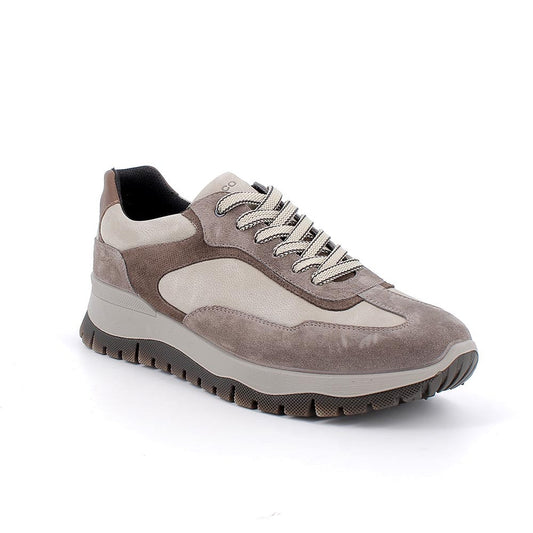 Sneakers IGI&CO scarpa sportiva uomo MADE IN ITALY in camoscio special e nabuk fango