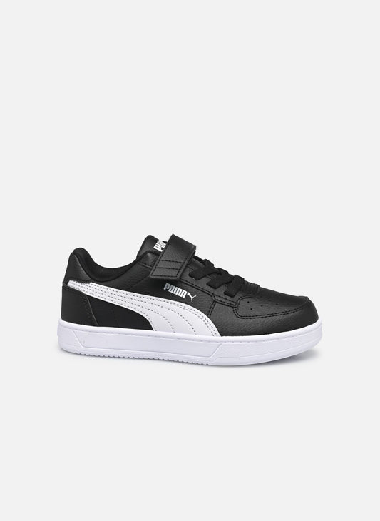 Sneaker PUMA CAVEN 2.0 AC + PS scarpa ginnastica da bambino in pelle nero con strappo